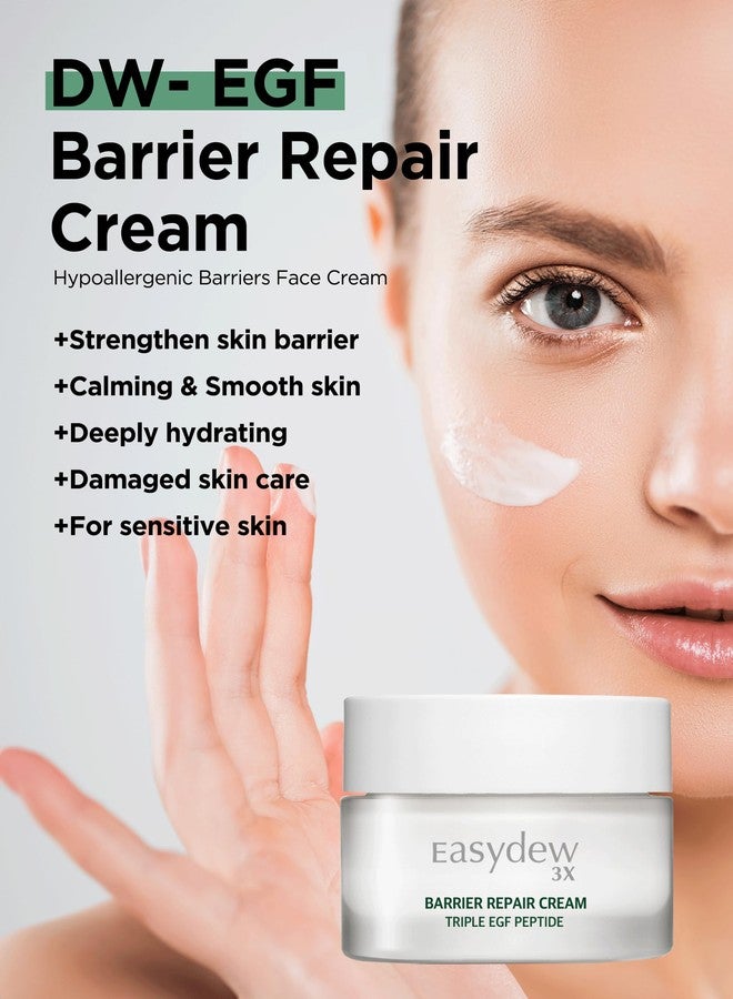 EASYDEW Barrier Repair Cream - Intense Hydration and Skin Barrier Restoration Face Moisturizer for Damaged and Irritated Skin with Cica, Hyluronic Acid, Collagen, 1.01 fl.oz. - Image 2
